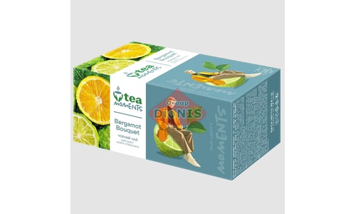Чай черный Tea Moments Bergamot Bouquet Букет Бергамота 22 саш по 1.8 г - 3