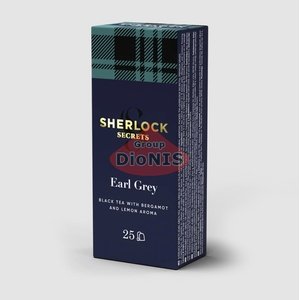 Чай черный Sherlock Secrets Earl Grey Эрл Грей 25 пак по 2 г со вкусом бергамота и лимона