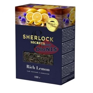 Чай чорний Sherlock Secrets Rich Lemon Річ Лемон 100 г крупнолистовий