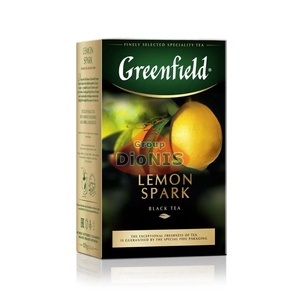 Чай черный Greenfield Lemon Spark 100 г листовой с лимоном Гринфилд