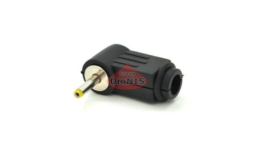 Переходник DC 2.5 х 0.7 мм для блока питания 90° угловой под пайку 13151 - 1