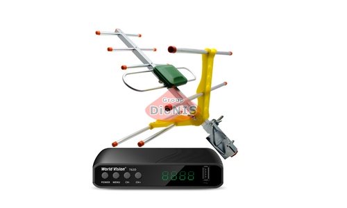 Комплект: Ресивер WORLD VISION T62D/Т62Д + Антенна ES-003 - 1