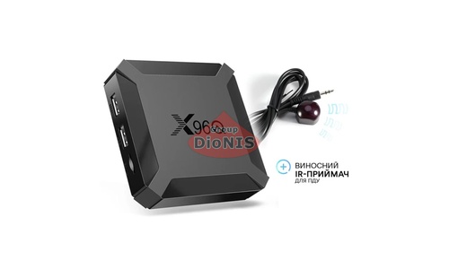 Смарт приставка X96Q + Выносной IR 2/16 GB 4K Allwinner H313 Android 10.0 WiFi 2.4 - 1