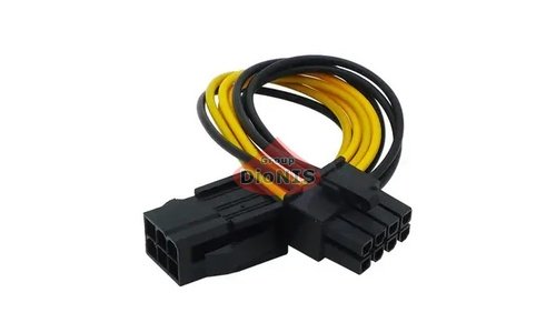 Кабель-перехідник 6 pin - 8 pin 15см Voltronic для живлення процесора (11340) - 1