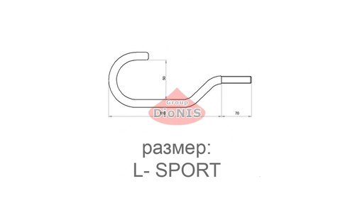 Крюк KVADO К-003 для велосипеда XL-SPORT з металевим анкером 1 шт - 4