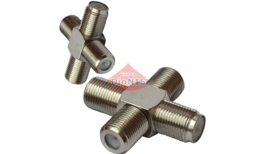 F-антенний Перехідник хрестовий 4 гнізда F-роз'єм (штука) - 1