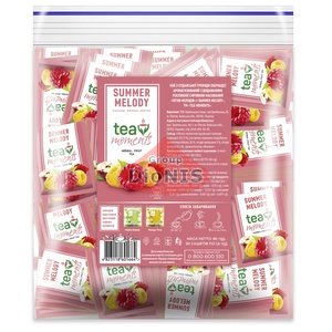 Чай фруктово-ягідний Tea Moments Summer Melody Літня Мелодія 50 саш по 1.6 г Каркаде, Малина, Яблуко
