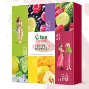 Набор чая Tea Moments Happy Moments Счастливые Моменты 32 сашета 4 вкуса по 8 шт