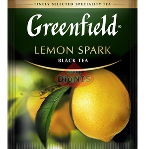 Чай черный Greenfield LEMON SPARK 100 саш по 1.5 г с лимоном и розмарином Гринфилд ХоРеКа