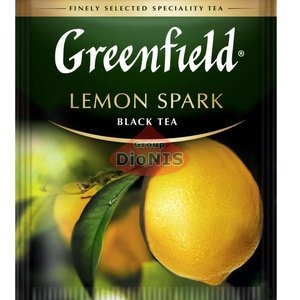 Чай черный Greenfield LEMON SPARK 100 саш по 1.5 г с лимоном и розмарином Гринфилд ХоРеКа