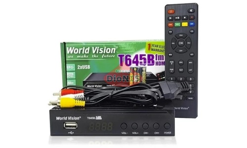Приставка Т2 World Vision T645B FM HDMI-CEC H.265 Цифровий DVB-T2/C ресивер тюнер - 4