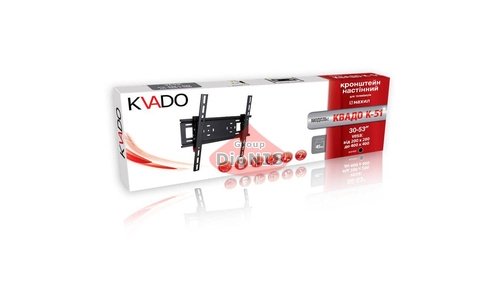 Кріплення ТВ KVADO К-51 (чорний) Кронштейн Квадо Похилий 30-65 до 45 кг - 7