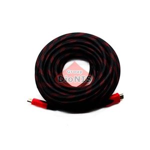 HDMI - HDMI кабель 10,0м HQ чорний-червоний