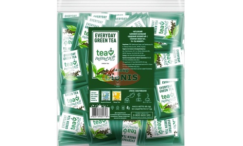 Чай Зеленый Tea Moments Everyday Green Tea Ежедневный Зеленый чай 50 саш по 1.7 г - 1
