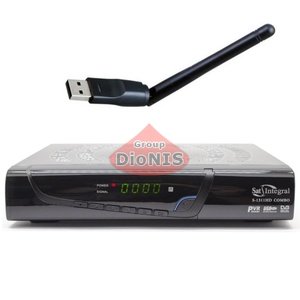 Комплект: Ресивер Sat-Integral S1311HD Combo S2/T2 + Wi-Fi адаптер