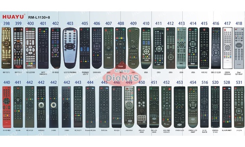 Пульт для телевизора HUAYU RM-L1130+8 Универсальный 100 кодировок - 9