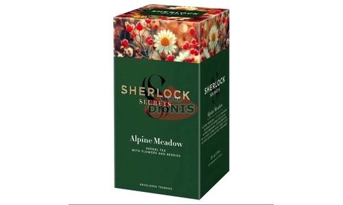 Чай фруктово-травяной Sherlock Secrets Alpine Meadow Альпийский луг 22 саш по 1.5 г с цветами и ягодами - 1