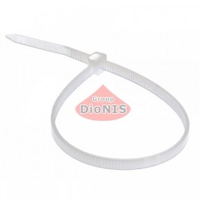 Стяжка 3.0х250 мм RITAR для кабелю 100 шт нейлоновий хомут високої якості -45С до + 80С Білий