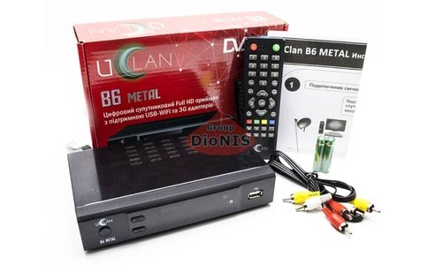 Ресивер U2C B6 Metal V2 (UCLAN) DVB-S/S2 супутниковий тюнер - 1