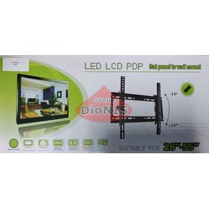 Кріплення ТВ PRC чорний Кронштейн Похилий 26-55 до 45 kg LCD / LED