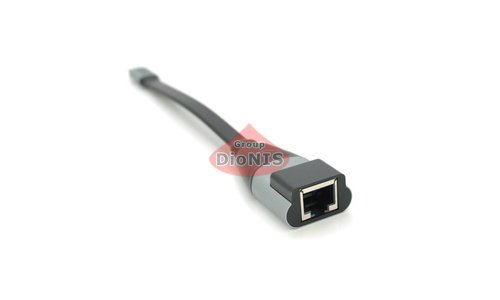 Перехідник Type-C - LAN RJ45 Ethernet 1000 Mbps Чорний 18 см 27032 - 1