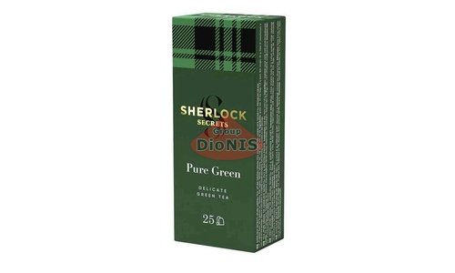 Чай зелений Sherlock Secrets Pure Green Чистий Зелений 25 пак по 1.8 г - 1