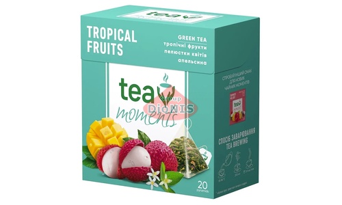 Чай зеленый Tea Moments Tropical Fruits Тропические Фрукты 20 пирамидок по 1.7 г - 1