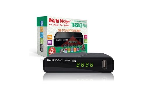 Приставка Т2 World Vision T645D3 FM H.265 Цифровой эфирный DVB-T2/C ресивер тюнер - 2