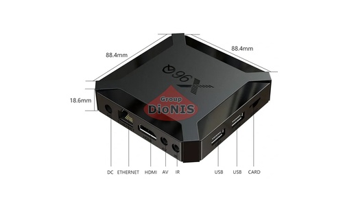 Смарт приставка X96Q + Выносной IR 2/16 GB 4K Allwinner H313 Android 10.0 WiFi 2.4 - 5