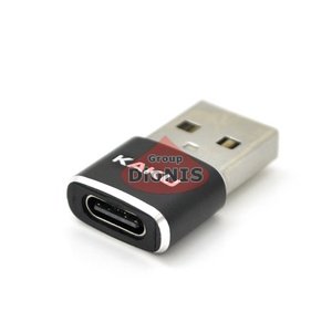 Перехідник Type-C (мама) на USB 2.0 (тато) iKAKU KSC-530 HAOKE Black (18959)
