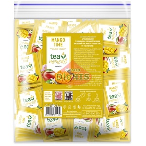 Чай Зеленый Tea Moments Mango Time Время манго 50 саш по 1.6 г