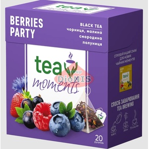 Чай черный Tea Moments Berries Party Ягодная вечеринка 20 пирамидок по 1.8 г