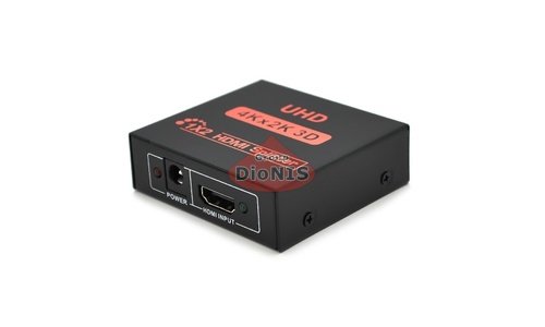 Активний HDMI спліттер 1 на 2 порти v1.4 1080Р/4K/2K/3D DC 5V/2A 17275 - 1