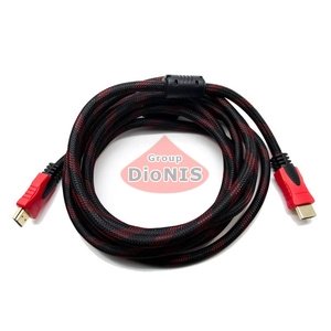 HDMI - HDMI кабель 3,0м v1.4 чорний-червоний (0631)