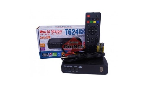 Комплект: Ресивер WORLD VISION T624D2/Т624Д2 + Антена WAVE CITY 69 з підсилювачем - 5