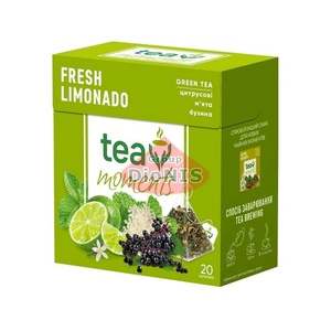 Чай зеленый Tea Moments Fresh Limonado Свежий Лимонадо 20 пирамидок по 1.8 г