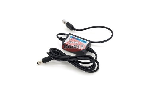 Кабель для роутера USB 2.0 Out 12V на DC 5.5/2.1 Black 1 м Voltronic 29943 - 1