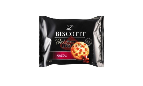 Печенье песочно-отсадочное Bakery Mini с изюмом 50 г Biscotti Бейкери МИНИ - 1