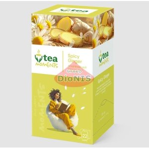 Чай травяной Tea Moments Spicy Ginger Пикантный Имбирь 22 саш по 1.5 г ромашка, имбирь, лимонник
