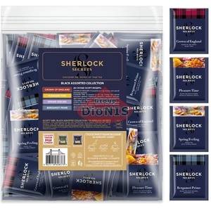 Набор чая Sherlock Secrets Black Assorted Collection Черный в ассортименте 48 сашетов 4 вкуса по 12 шт