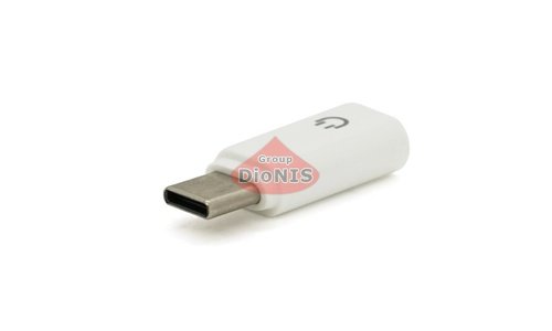 Перехідник Type-C тато на Jack 3.5mm для навушників мама KIN KY-195 White 31466 - 2