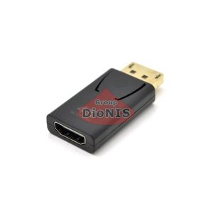 Конвертер Display Port папа на HDMI мама VEGGIEG 4К/2К Черный 19647