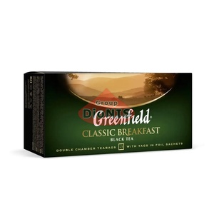 Чай черный Greenfield Classic Breakfast 25 пакетов по 2 г термосаше Гринфилд