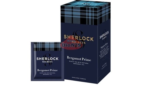 Чай чорний Sherlock Secrets Bergamot Prime Бергамот Прайм 22 саш по 2 г з натуральним маслом - 2