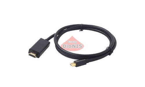 Кабель mini DisplayPort тато - HDMI тато 5.0m Voltronic Чорний (10318) - 1