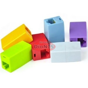 З'єднувач RJ45 RITAR Для патч-кордів мама/мама Блакитний (11700) Поштучно