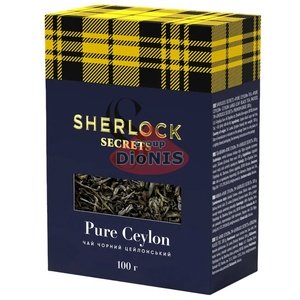 Чай чорний Sherlock Secrets Pure Ceylon Чистий Цейлон 100 г крупнолистовий