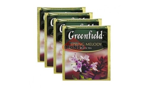 Чай чорний Greenfield Spring Melody 100 саш по 1.5 г з чабрецем Грінфілд ХоРеКа - 2