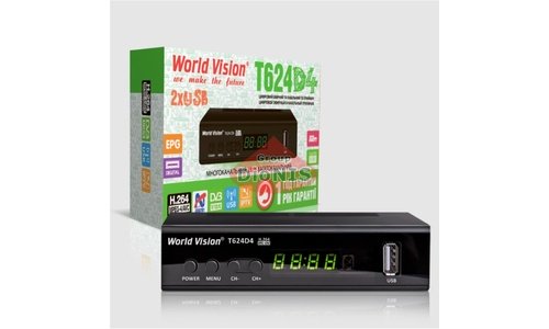 Ресивер World Vision T624D4/Т624Д4 H.264 Цифровий ефірний C/T2 тюнер IPTV Internet - 3