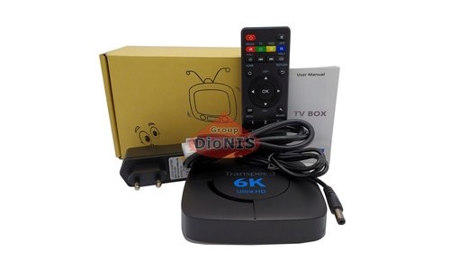 Медіаплеєр Transpeed 6K 4/32 GB Smart TV Box 4K 3D Allwinner H6 Android 9.0 WiFi 2.4/5+BT - 1
